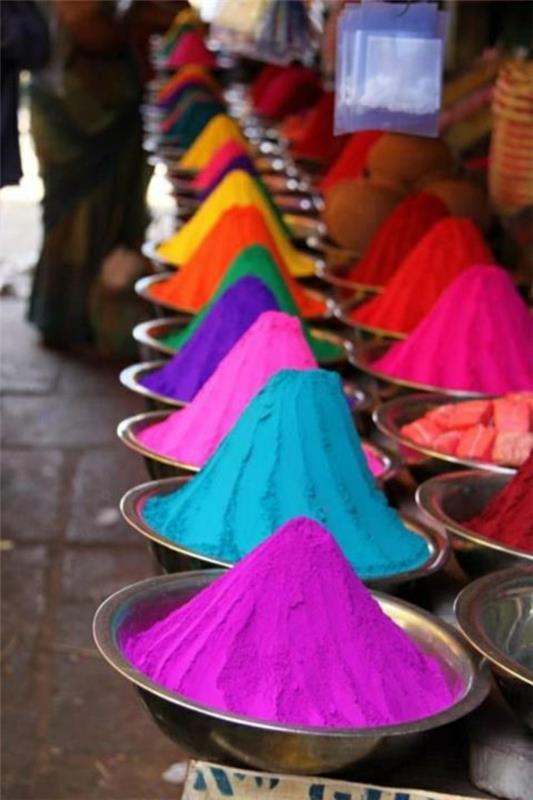 matkustaa Intian värifestivaaleille