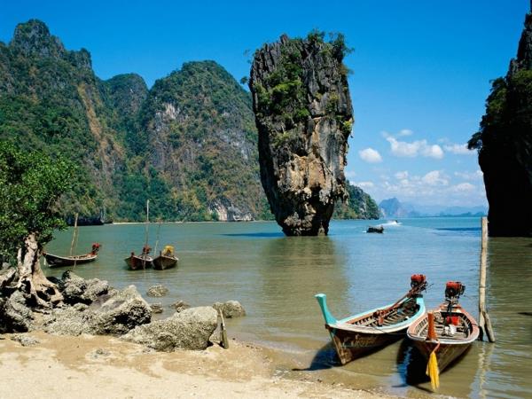 matka Thaimaahan edestakainen matka kauniita luontokuvia Thaimaan saaret James Bond Islands