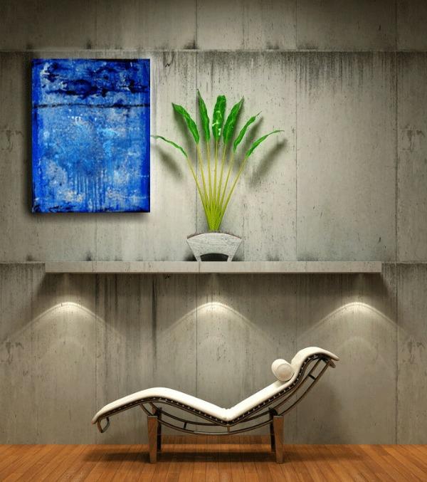 rentoudu nojatuoli boton seinät huonekasvi abstrakti taide luova seinän suunnitteluideoita