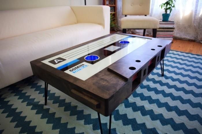 retro sohvapöytä puuteippi suunnittelu olohuoneen kalusteet