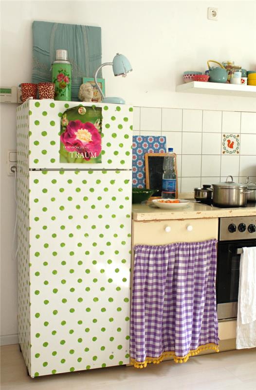retro jääkaappi kaunis retro keittiö perustettu