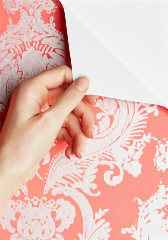 oikein paperisuunnittelijan taustakuvat kukkakuvio vaaleanpunainen seinäideoita