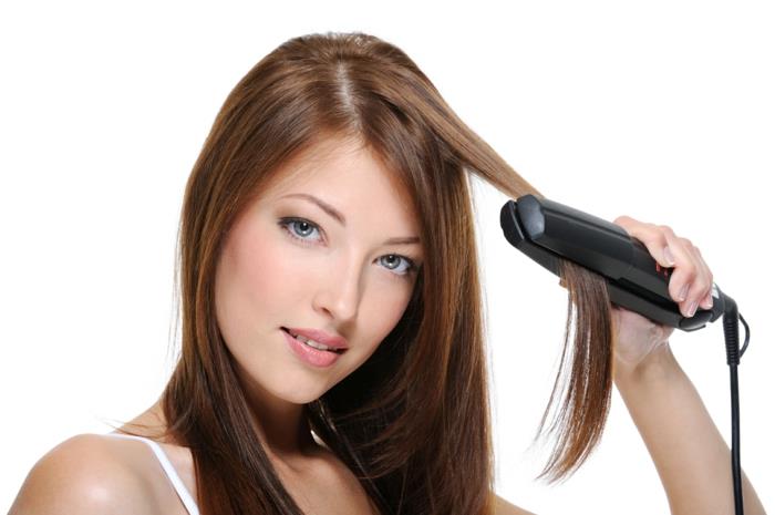 oikea hiustenhoito ihonhoito käytä hiusten suoristusrautaa sileät silitysraudat oikein
