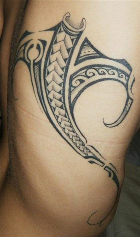 stingray motiivi maori tatuointi ideoita