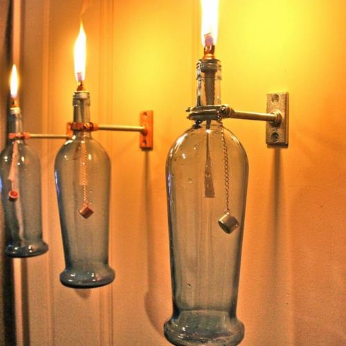 romanttinen valaisinlamppu tee itse kaasupulloja