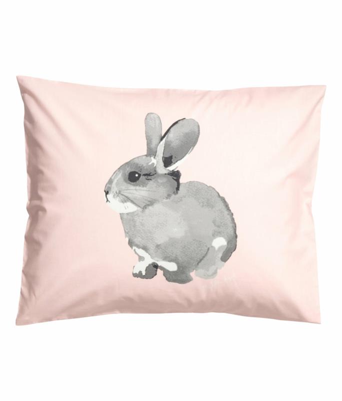 vaaleanpunaisia ​​koriste -esineitä verkossa HundM Home Sale -tyynyliina pupu