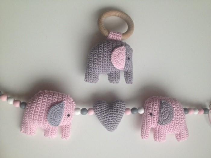 virkkaa vaaleanpunainen elefantti amigurumi itse