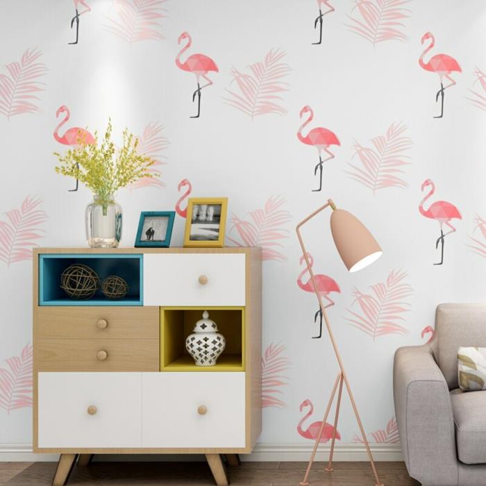 vaaleanpunaiset sävyt seinäväri flamingo