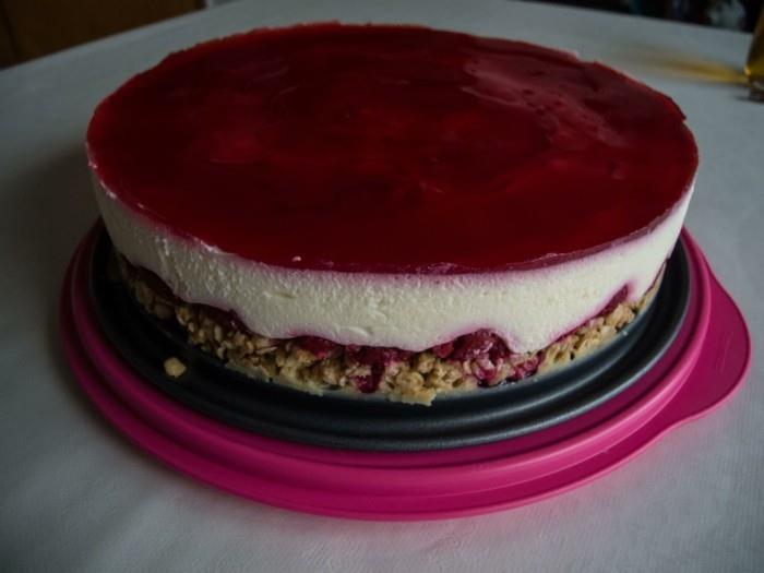 punainen gruetze kuche leipoa vähäkalorista ilman leivontaa