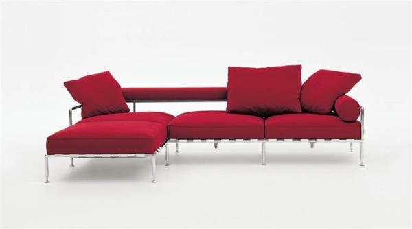 punainen sohvahuonekalut italialaistyylinen Antonio Citterio