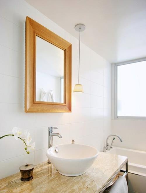 hiljainen viileä talo suunnittelu betoni peili runko puu kylpyhuone