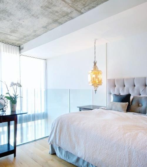 hiljainen viileä talo design makuuhuone parivuode pääty kattokruunu