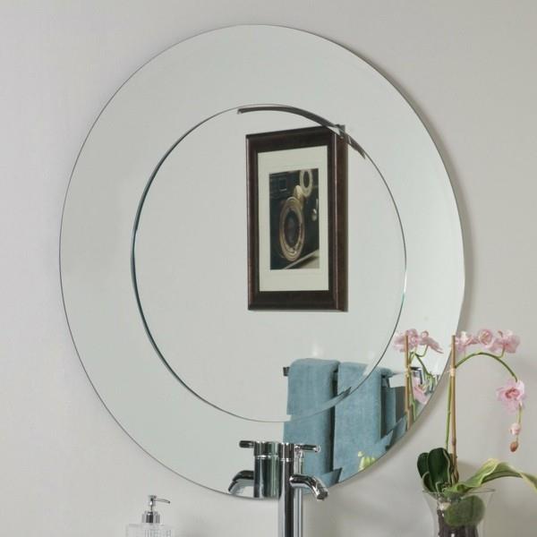 pyöreä kylpyhuoneen peili moderni seinäpeili orkidea
