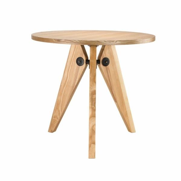 pyöreä sohvapöytä puinen sivupöytä olohuoneen pöydät