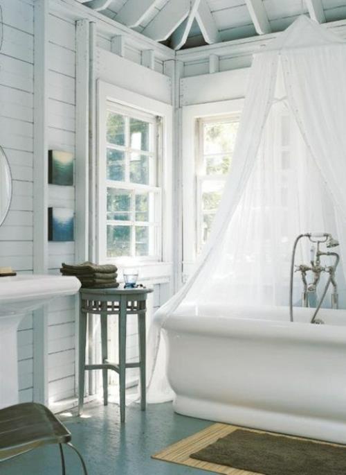 kylpyhuoneen suunnitteluideat kylpyamme puhdas valkoinen sisustus