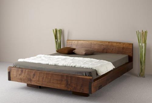 maalaistyyliset sängyt suunnittelevat puun sängyn runko-ign-muotoilua