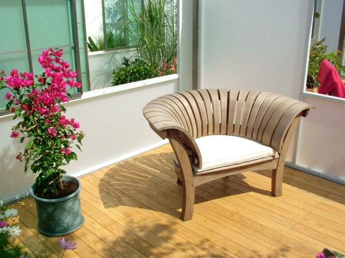 maalaismainen puutarhakalustesetti puu tyylikäs puinen nojatuoli