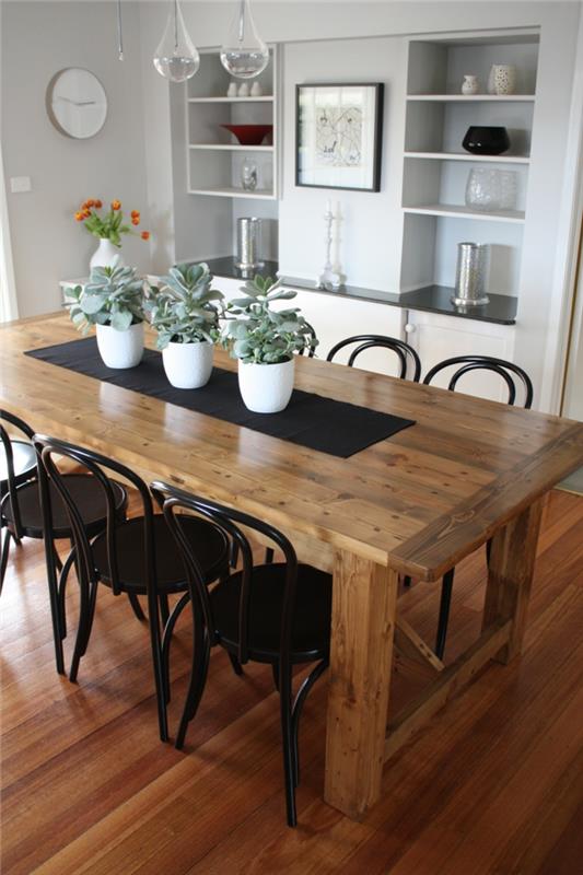 maalaismainen huonekalut maalaismainen ruokapöytä suunnittelu ruokailutila