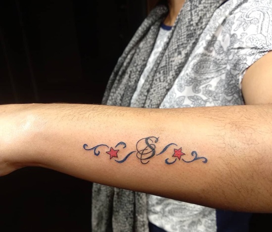 S Letter Tattoo