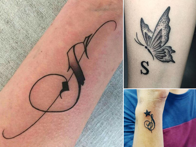 S Letter Tattoo Designs