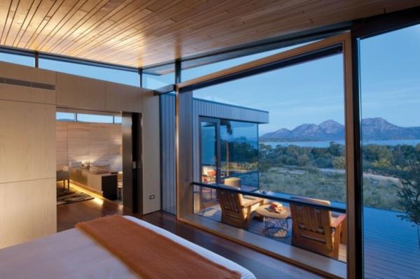 saffire freycinet resort tasmania makuuhuoneen terassi