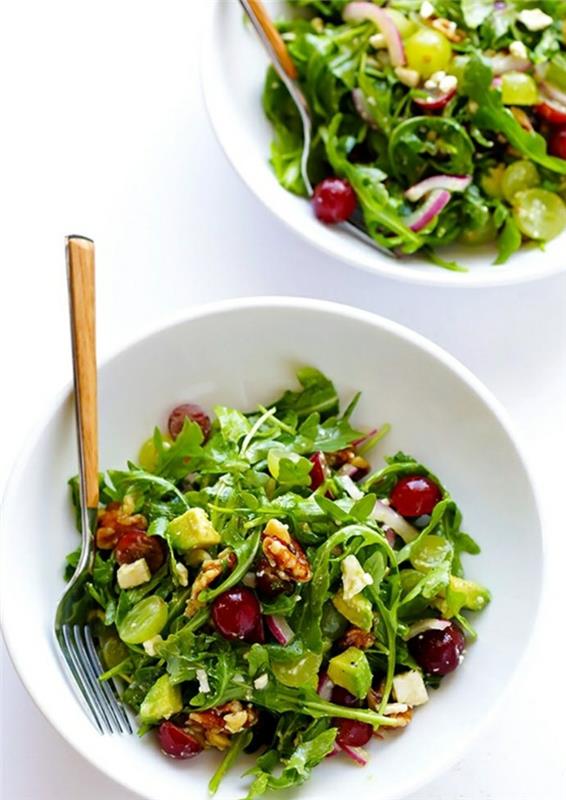 laihdutus salaatit salaatti reseptejä rucolalla