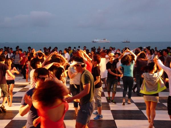 salsa kuunnella musiikkia tanssi festivaali meri