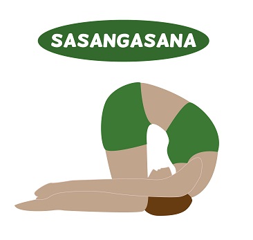 Sasangasana -nyúl póz