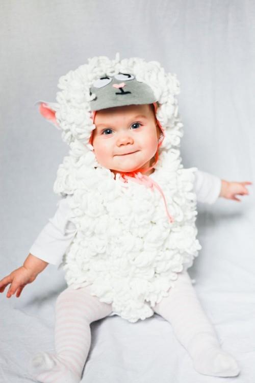 tee lampaiden vauvojen karnevaaliasu itse