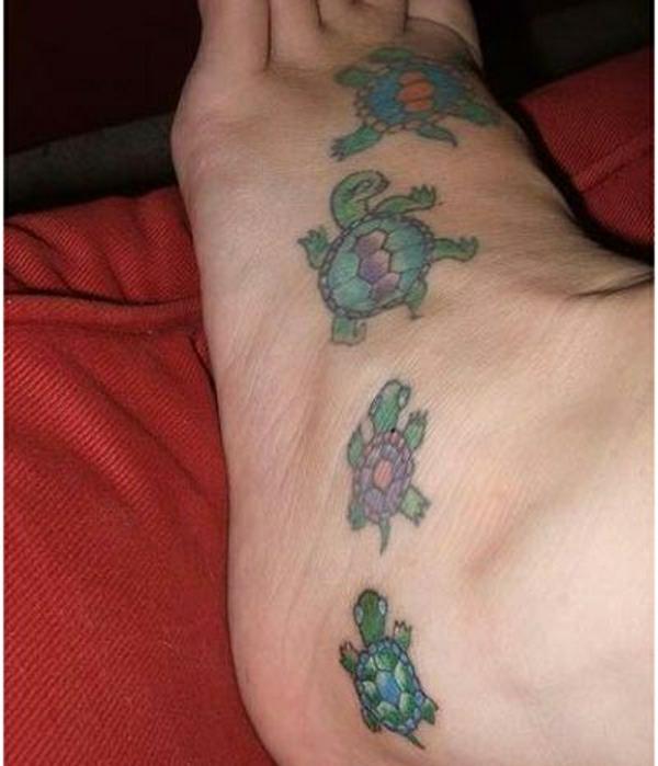 kilpikonna tatuointi jalka tatuoinnit