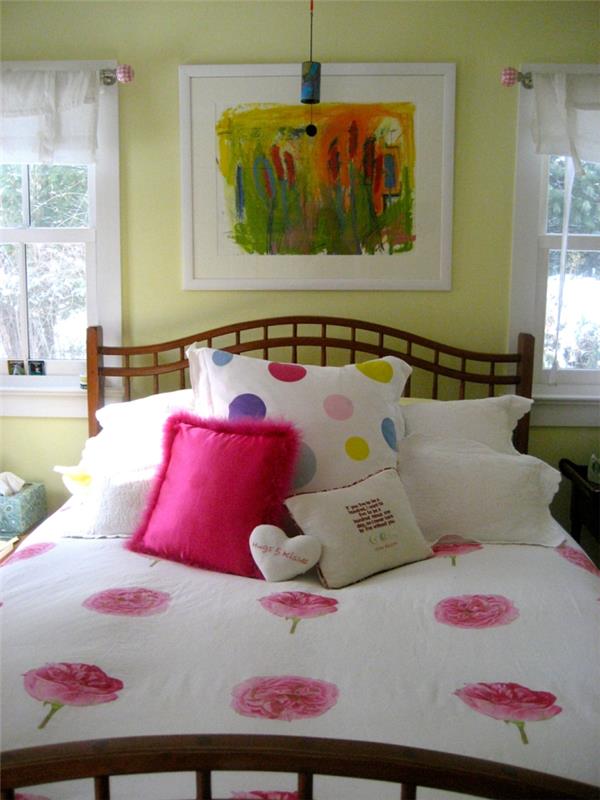 nuku hyvin makuuhuoneen sisustusvinkit seinän väri