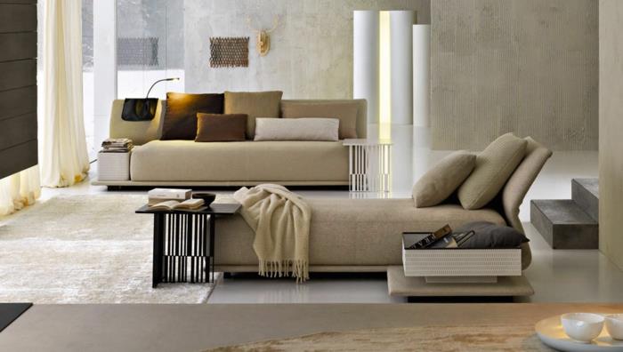 vuodesohva nahkaverhoillut huonekalut istuimet moderni olohuone ideoita