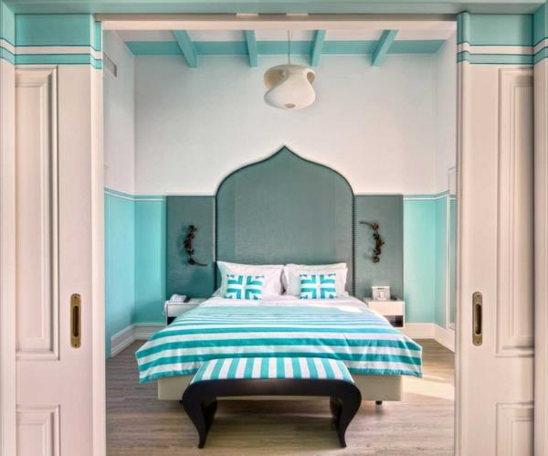 makuuhuoneen suunnitteluideat alkuperäinen poikkeuksellinen vihreä sänky