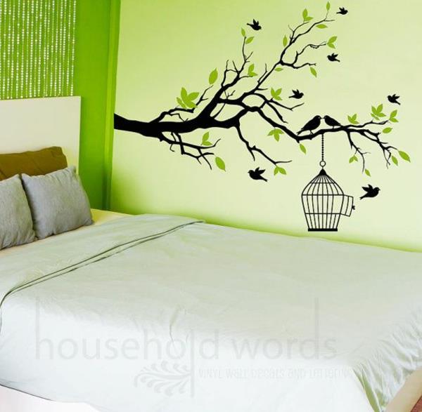 makuuhuoneen suunnitteluideoita seinän suunnittelu vinyyli puu