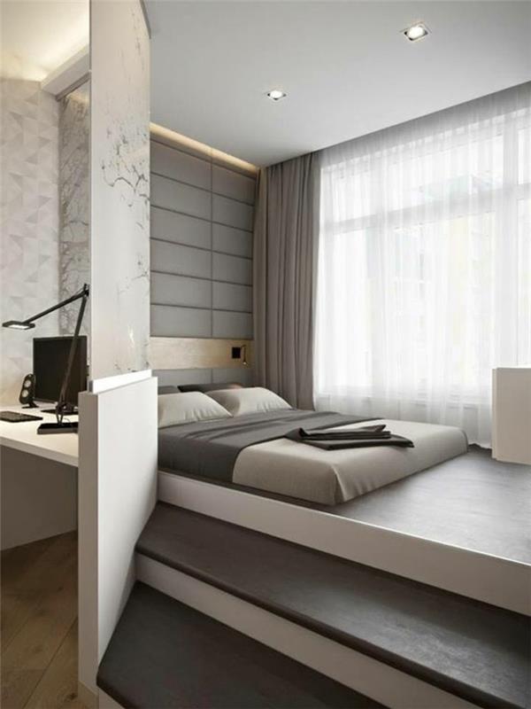 makuuhuoneiden kalustus esimerkkejä minimalistisesta, käytännöllisestä sisustuksesta pieniin huoneisiin