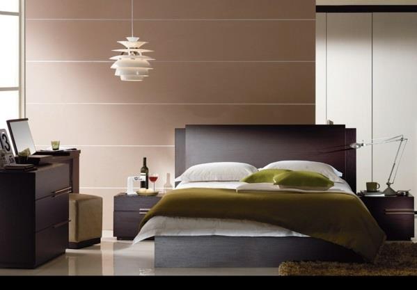 makuuhuoneen sisustus makuuhuoneen suunnittelu ja seinän värit nahka