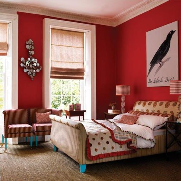 makuuhuoneen värit seinän värit makuuhuoneen punainen