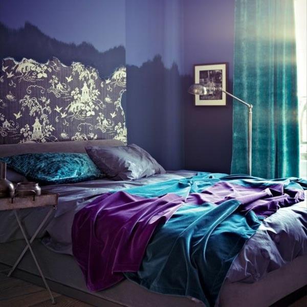 täysin halpa makuuhuoneen muotoilu violetti