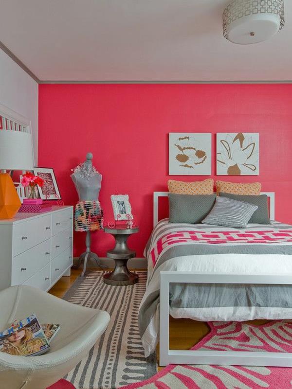 makuuhuoneen sisustus nuorten huoneen kirkkaat värit