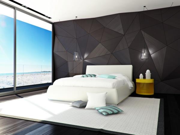 Suunnittele makuuhuoneen geometrinen kuviointi uudelleen