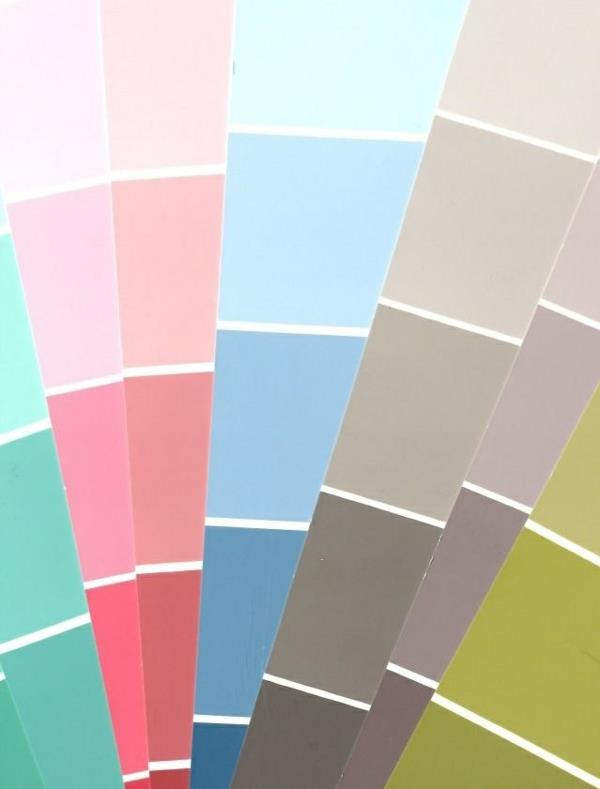 makuuhuoneen seinän väri Valitse väri sulka -väripaletti väriideoita