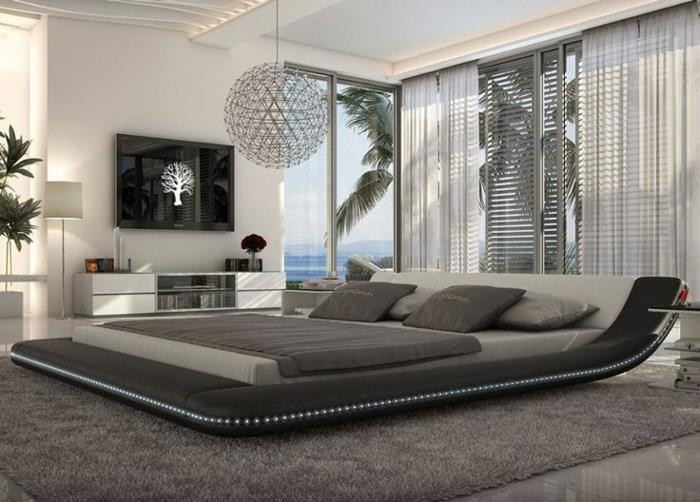 makuuhuoneen suunnittelu king size -vuode moderni muotoilu