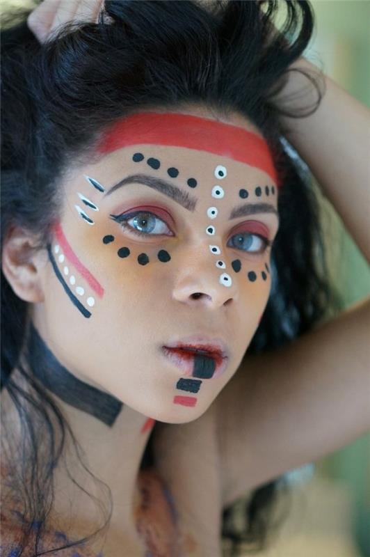 meikki karnevaali meikki idea intialainen prinsessa