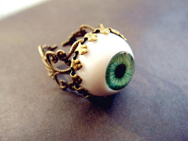 korut loistava sormus renkaat vihreä silmä
