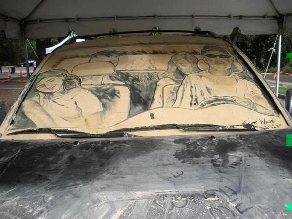 likainen autot taide pöly maalaus ratsastaa