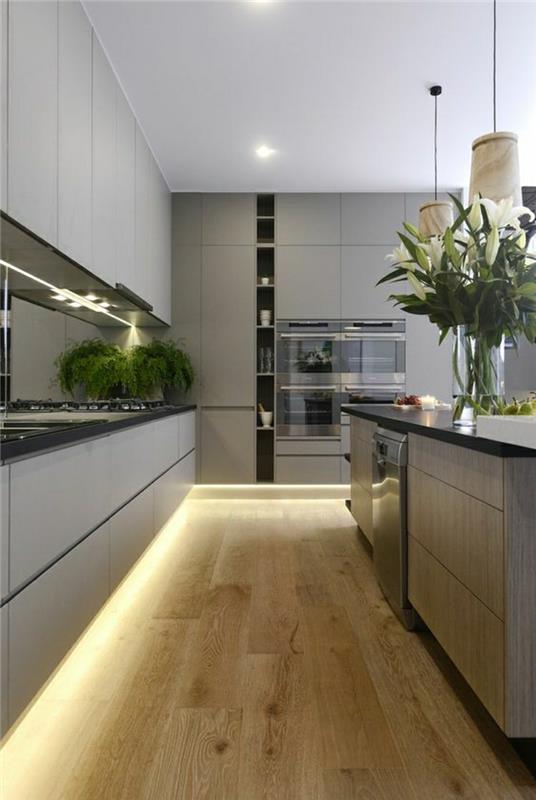 kauniit keittiöt kuvat keittiön suunnittelu moderni keittiön suunnittelu epäsuora valaistus