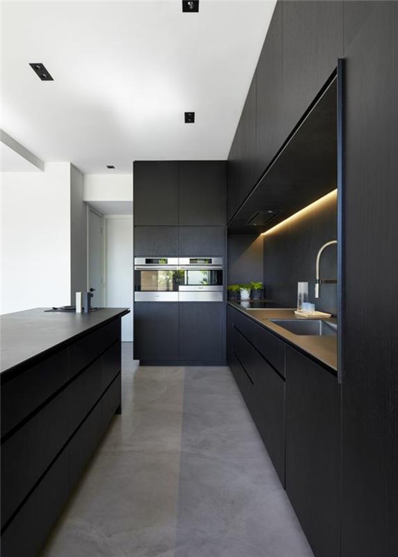 kauniit keittiöt kuvat keittiön suunnitteluideat keittiökalusteet musta