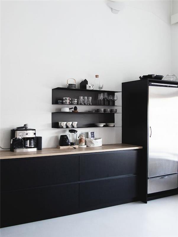 kauniita keittiöitä kuvia keittiöideoita moderni keittiösuunnitelma musta