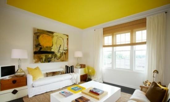 kauniit katot keltainen huone katto olohuone