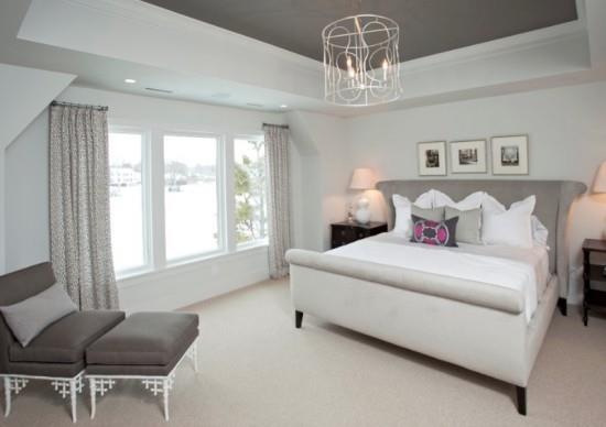 Katto suunnittelu katto ideoita katto suunnittelu harmaa huoneen katto kauniit katot harmaa aksentti neutraalit värit makuuhuone